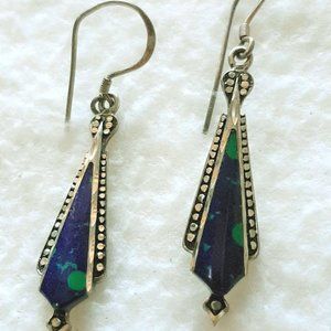 Azurite Sterling Earrings